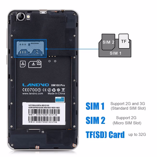 Мобильный телефон Landvo XM100 Plus