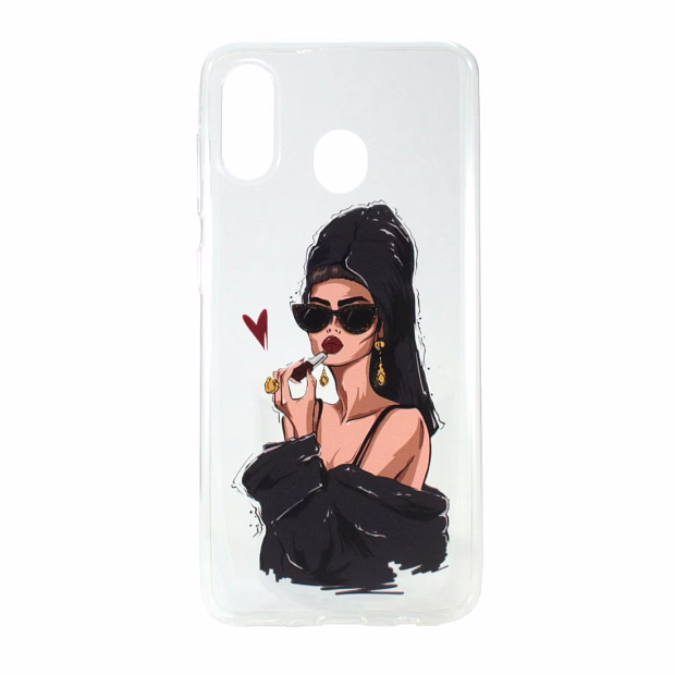 Чехол для Samsung A20 Classy силикон Lux (Girl)