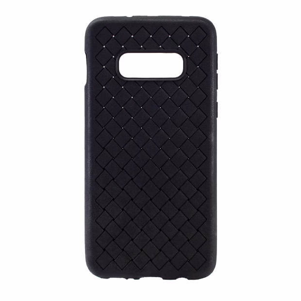 Чехол для Samsung S10 E Braided силикон (Черный)