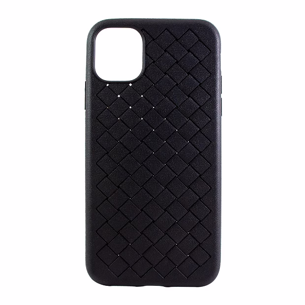 Чехол для iPhone 11 Braided силикон (Черный)