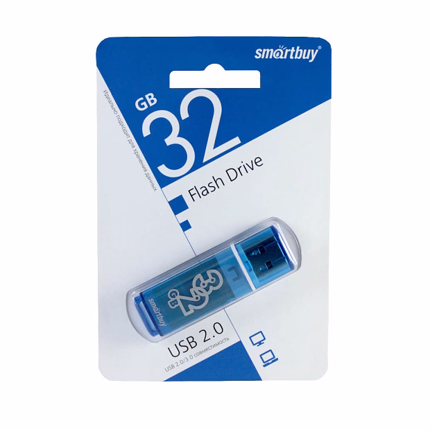 USB флэш-диск Smart Buy 32GB Glossy series Blue