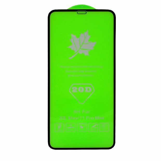 Защитное стекло для iPhone XS Max/11Pro Max 20D (Черный)