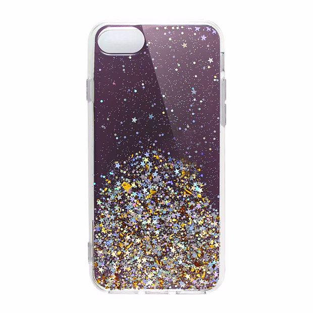 Чехол для iPhone 6/7/8 Spotty shine силикон+гель (Черный)