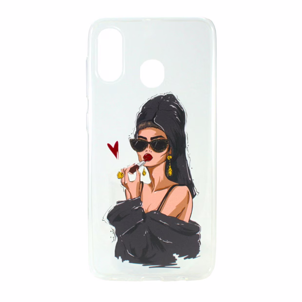 Чехол для Samsung A30 Classy силикон Lux (Girl)