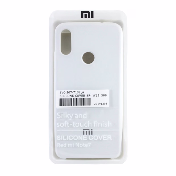 Чехол для Xiaomi Redmi Note 7 Silicone Case (Белый)