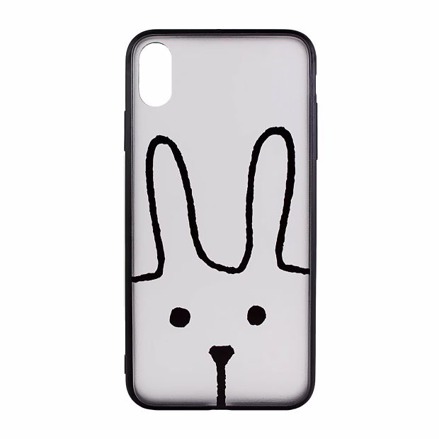 Чехол для iPhone XS Max Pictorial PC + силикон (Hare)