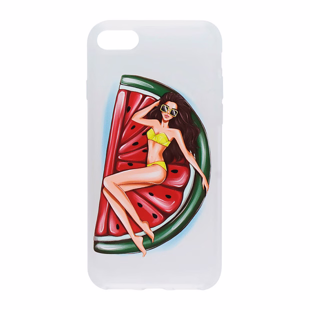 Чехол для iPhone 7 Lovely силикон (Долька арбуза)