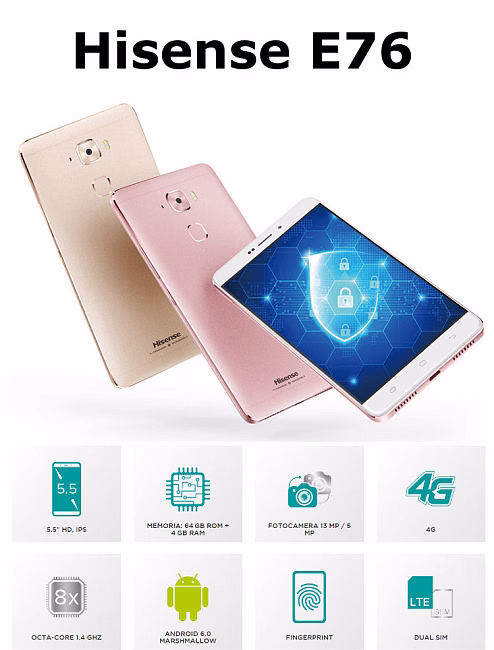 Мобильный телефон HiSense E76 Infinity Elegance