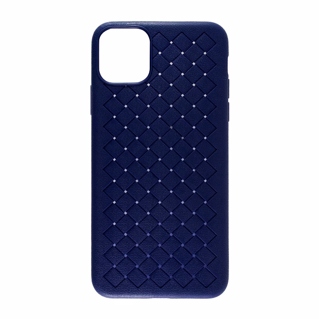 Чехол для iPhone 11Pro Max Braided силикон (Синий)