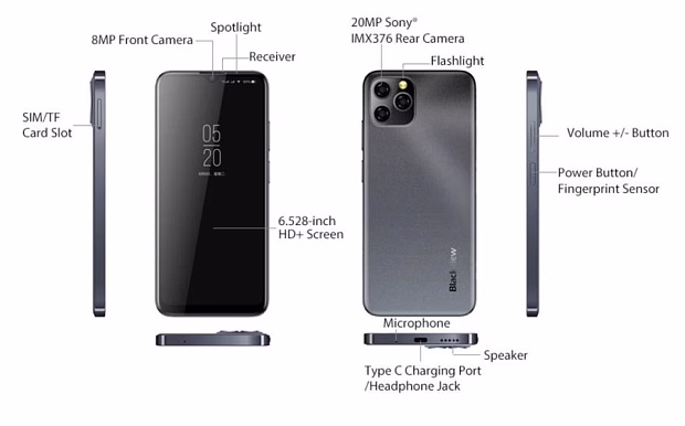 Смартфон Blackview A95 8GB/128GB