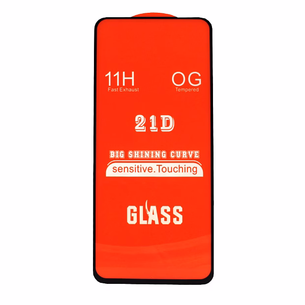 Защитное стекло для Samsung A71 / Note 10 Lite / S10 Lite / A91 Full Glue (Черный)