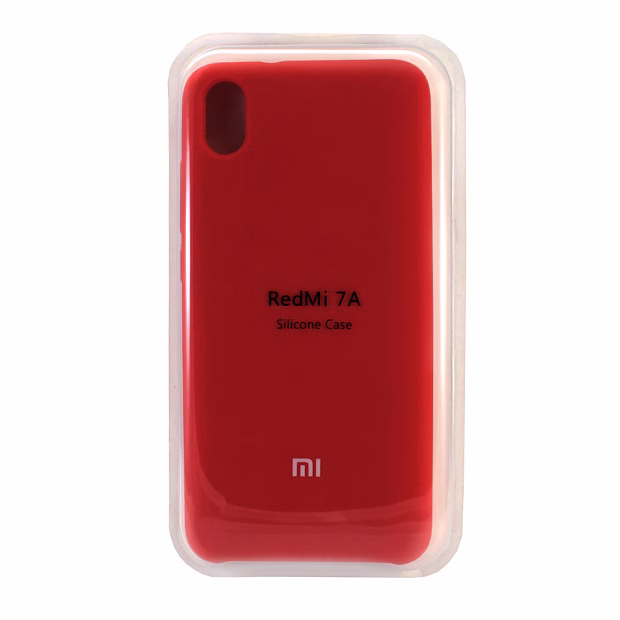 Чехол для Xiaomi Redmi 7A Silicone Case Lux (Red)