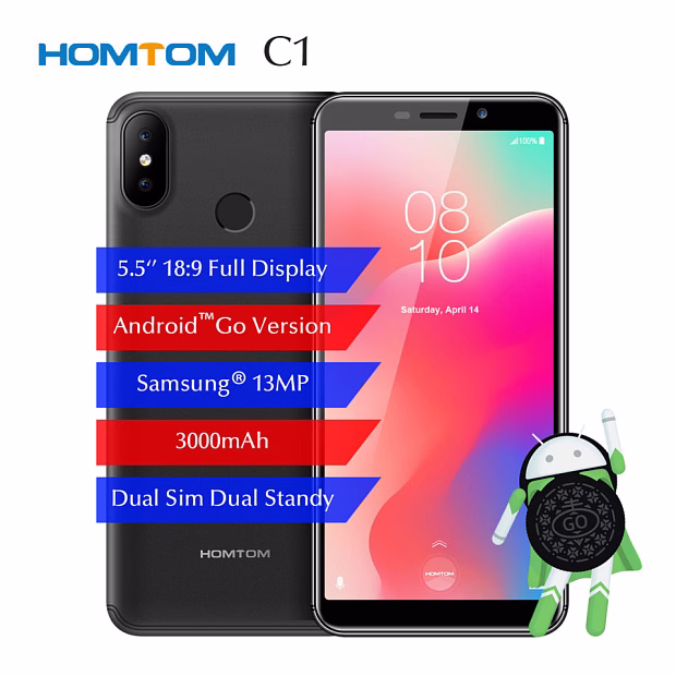 Смартфон HomTom C1 1GB/16GB