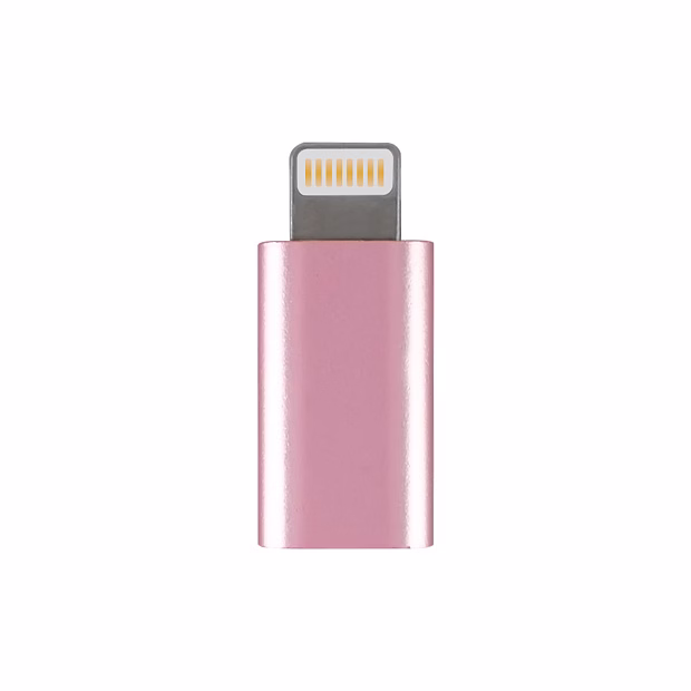 Адаптер WALKER, Lightning-micro USB, Металлический