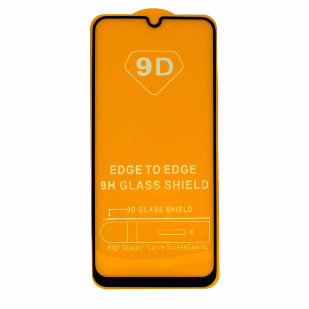Защитное стекло для Samsung A50 9D (Черный)