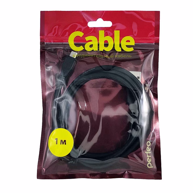 PERFEO Кабель USB2.0 A вилка - Micro USB вилка, длина 1 м.