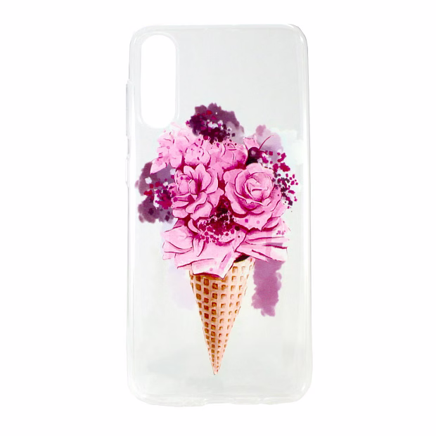 Чехол для Samsung A50 Classy силикон Lux (Букет)