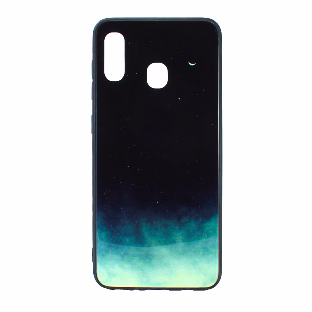 Чехол для Samsung A30 Mix glass (Ночное небо)