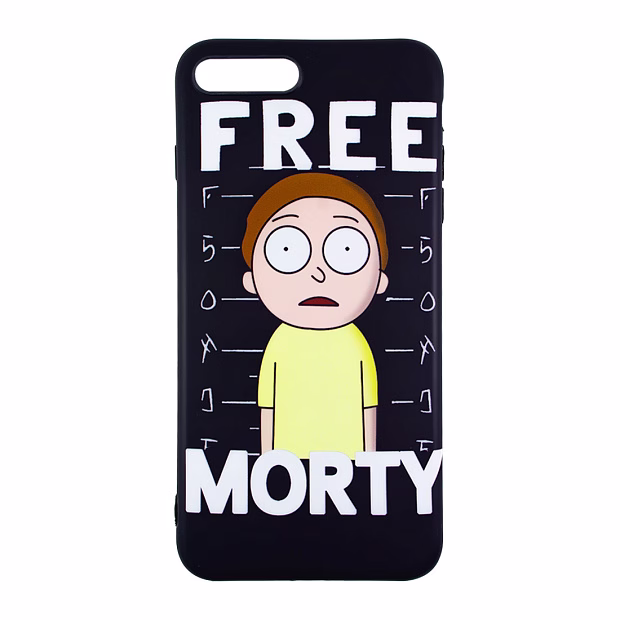 Чехол для iPhone 7+/8+ Rick & Morty силикон (Morty)