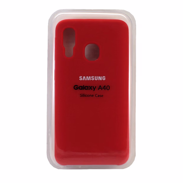 Чехол для Samsung A40 Silicone Case Lux (Red)