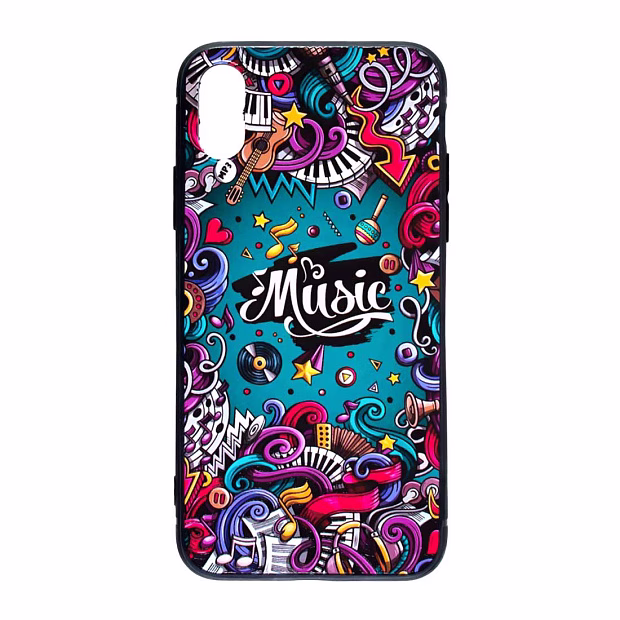 Чехол для iPhone X/XS Galaxy (Music)