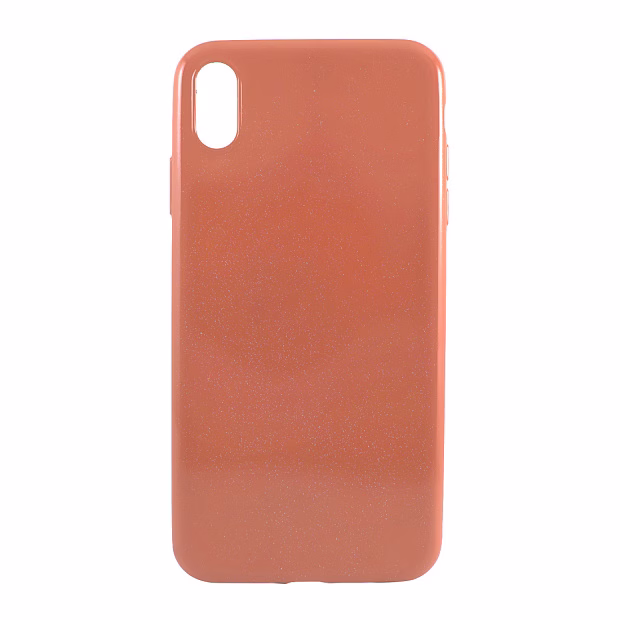 Чехол для iPhone XS Max Shiny TPU (Персиковый)