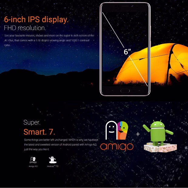 Мобильный телефон Gionee A1 Plus
