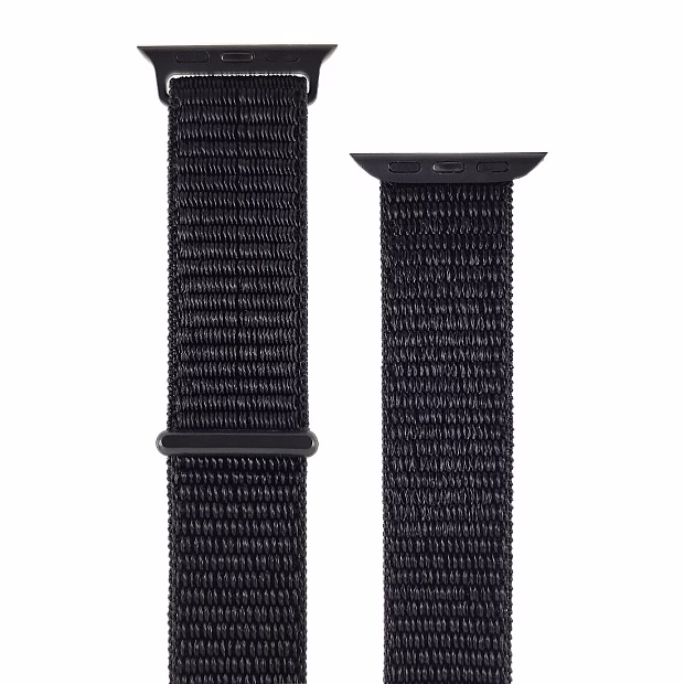 Ремешок для Apple Watch 38mm Нейлоновый (Черный)