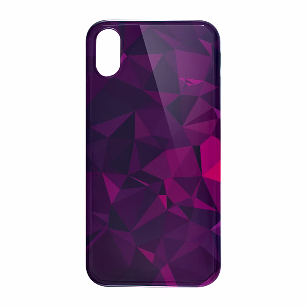 Чехол для iPhone X/XS Illusion силикон (Фиолетовый)