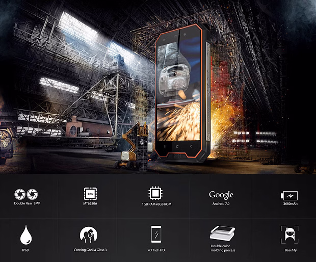 Смартфон Blackview BV4000 1GB/8GB