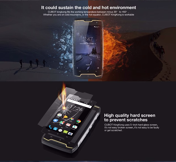 Смартфон Cubot KingKong 2GB/16GB