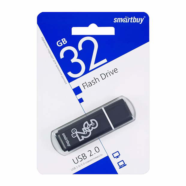 USB флэш-диск Smart Buy 32GB Glossy series Black