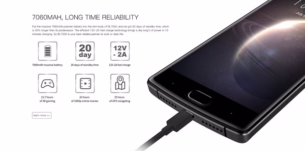 Смартфон Doogee BL7000 4GB/64GB