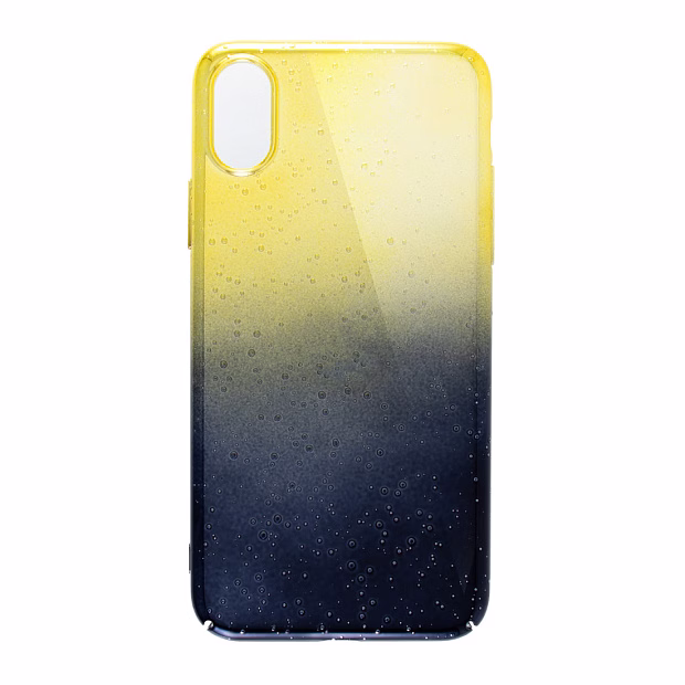 Чехол для iPhone X Drops PC (Желтый)