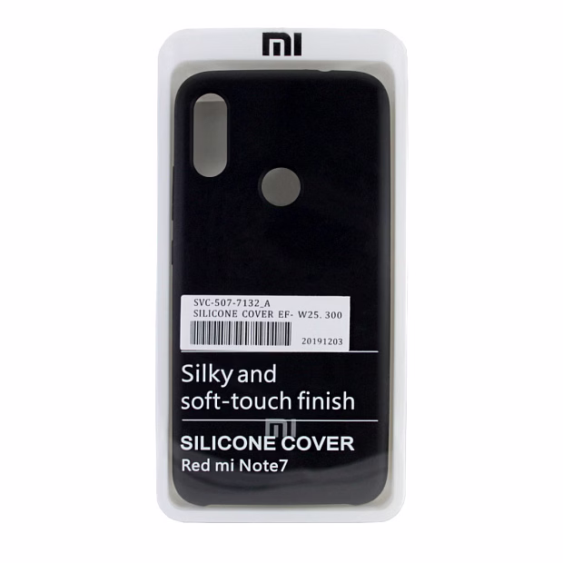 Чехол для Xiaomi Redmi Note 7 Silicone Case (Черный)