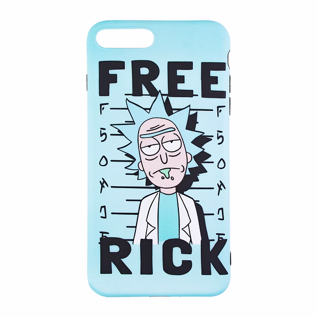 Чехол для iPhone 7+/8+ Rick & Morty силикон (Rick)