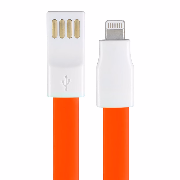 Дата-кабель Smartbuy USB -8-pin для Apple,магнитный, длина 1,2м, оранжевый