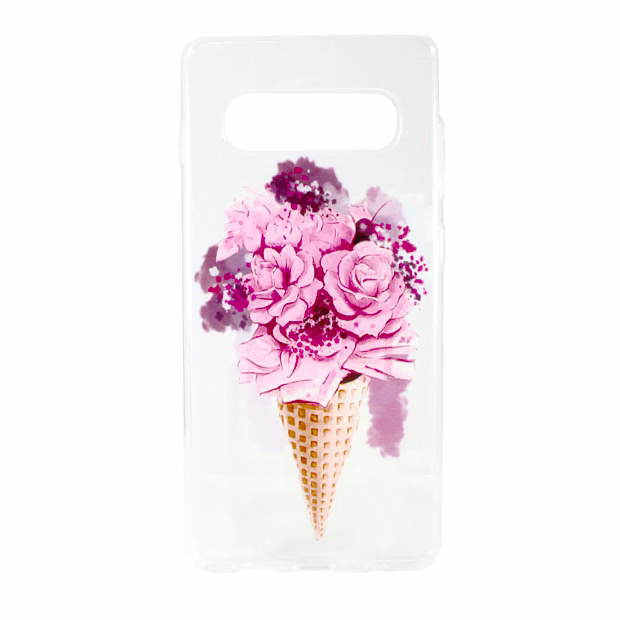 Чехол для Samsung S10+ Classy силикон Lux (Букет)
