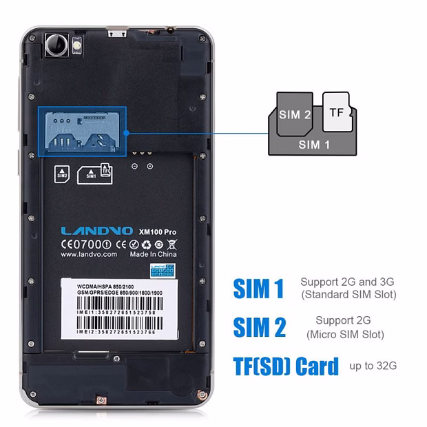 Мобильный телефон Landvo XM100 Pro