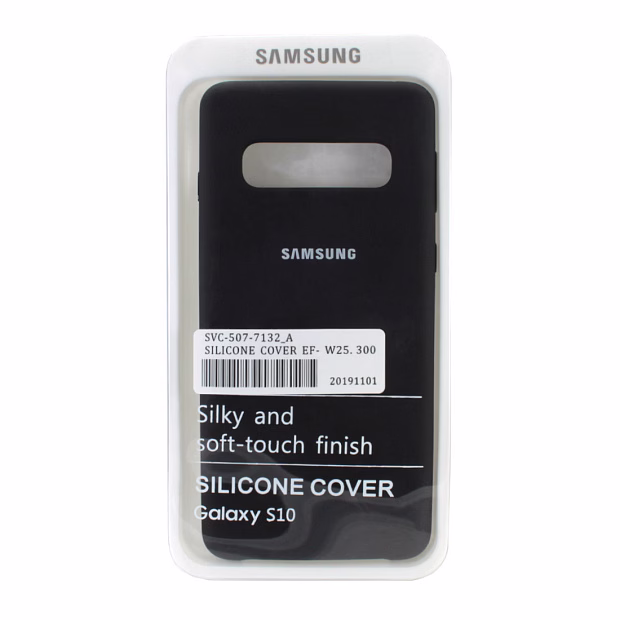 Чехол для Samsung S10 Silicone Case (Черный)