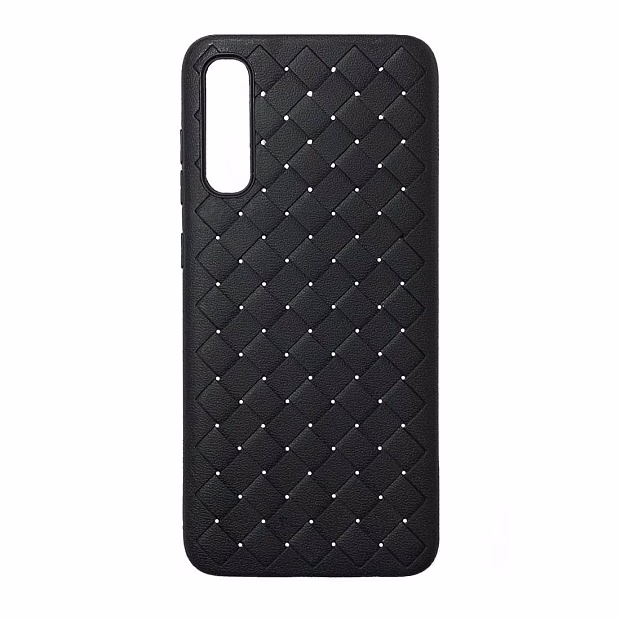 Чехол для Samsung A70 Braided силикон (Черный)