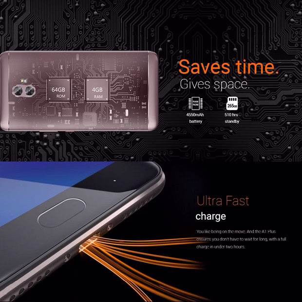 Мобильный телефон Gionee A1 Plus