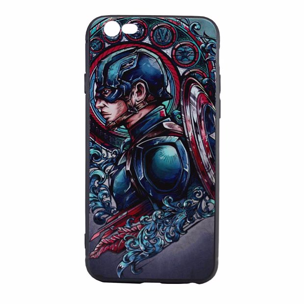 Чехол для iPhone 6/6S Galaxy (Capitan America)