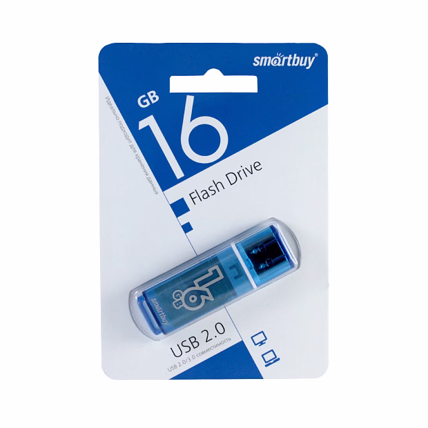 USB флэш-диск Smart Buy 16GB Glossy series Blue