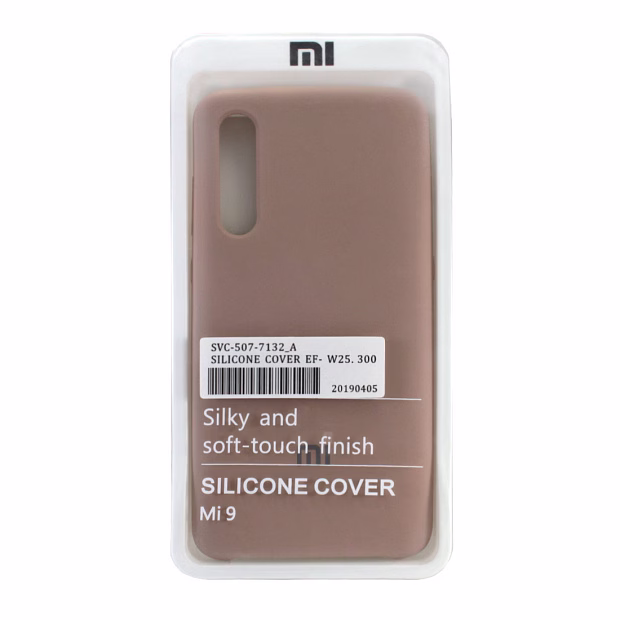 Чехол для Xiaomi Mi 9 Silicone Case (Пудровый)