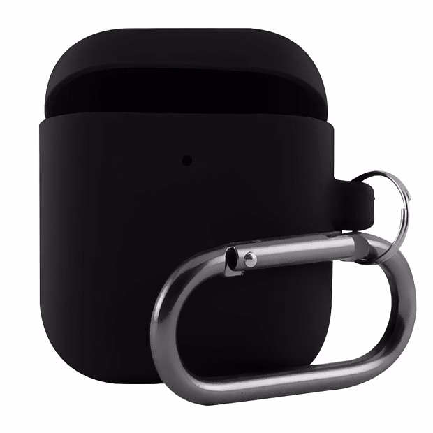 Чехол для AirPods 2 с карабином (Black)