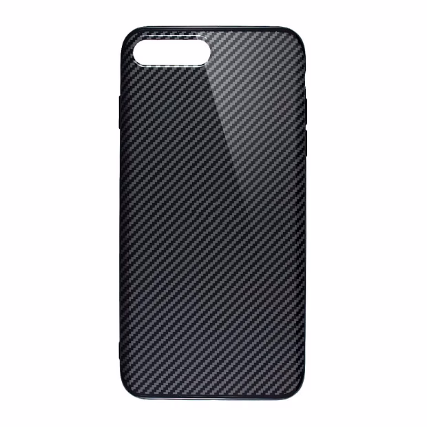 Чехол для iPhone 7+/8+ Glossy carbone (Серый)