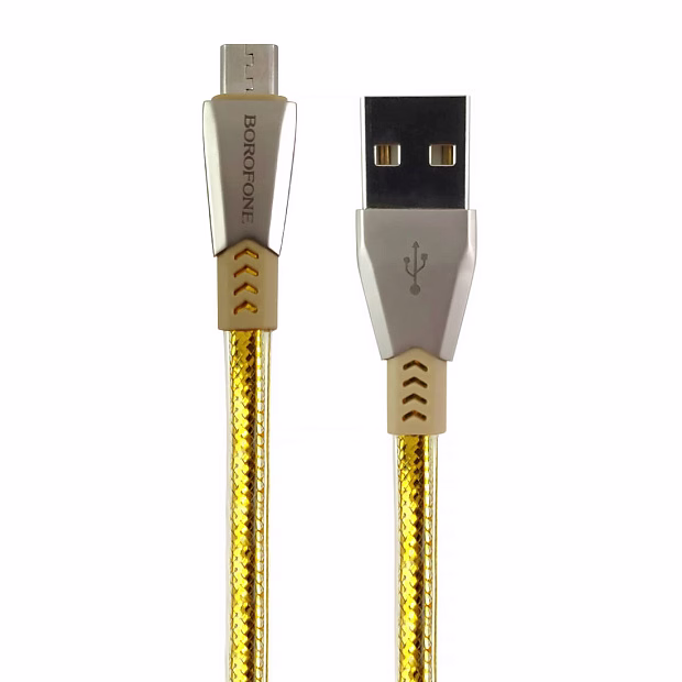Кабель Borofone micro USB BU2 1.2m (Золото)