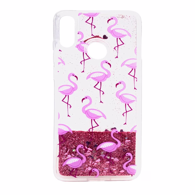 Чехол для Xiaomi Redmi Note 7 Pink Summer TPU (Flamingos)