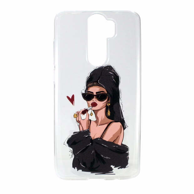 Чехол для Xiaomi Redmi Note 8 Pro Classy силикон Lux (Girl)